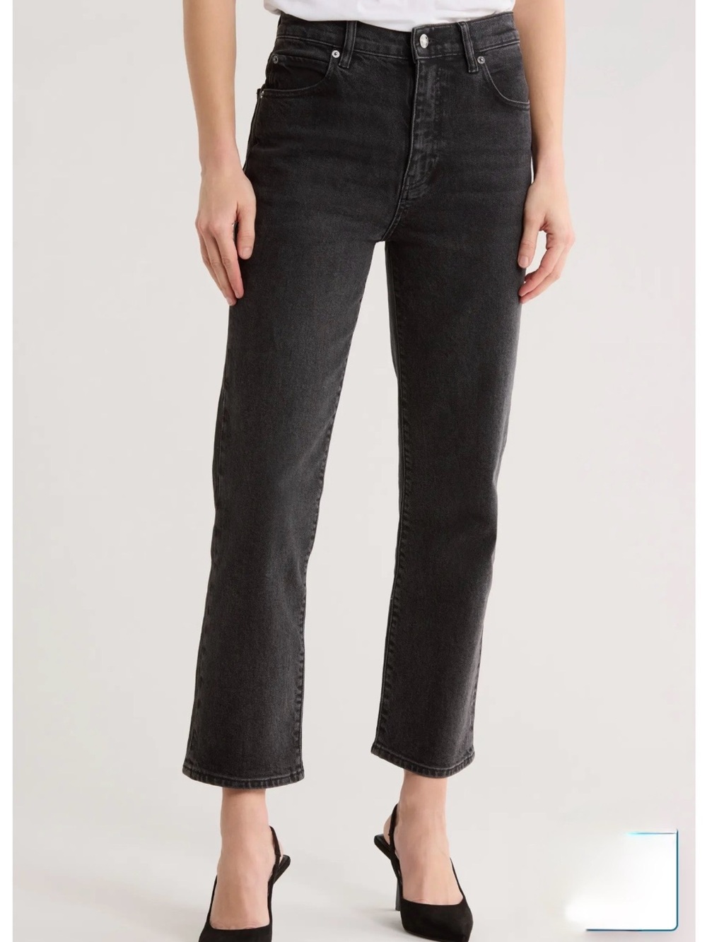 Frame The Ruler High Waist Ankle Straight Leg Jeans